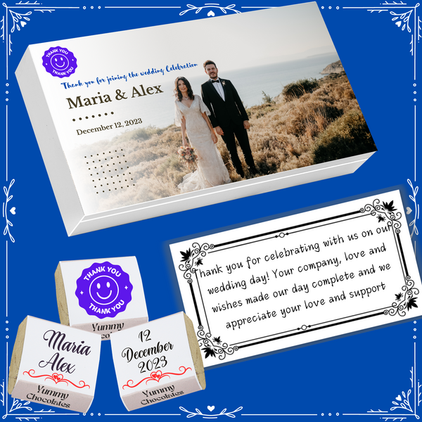 Marriage - Return Chocolates Gifts - Wrapper Design-1